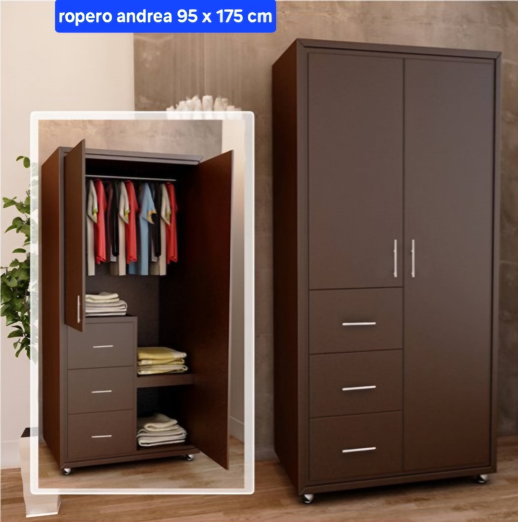 Ropero andrea 95 x 170